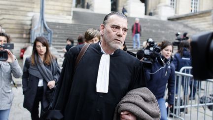 Frank Berton, l'avocat de Salah Abdeslam, le 27 avril 2016 à Paris. (MATTHIEU ALEXANDRE / AFP)