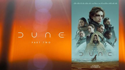 Affiche de 'Duneé et visuel "Dune Part Two" postée par les producteurs du film sur les réseaux sociaux, 2021 (WARNER BROS. FRANCE)