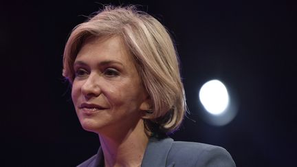 Valérie Pécresse, la candidate du parti Les Républicains, le 22 février 2022. (JULIEN DE ROSA / AFP)