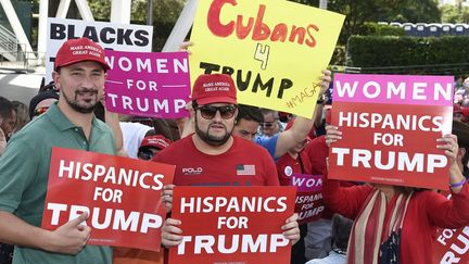 Trump a trouvé quelques soutiens parmi les minorités hispaniques de Miami. (AFP/Rhona Wise)