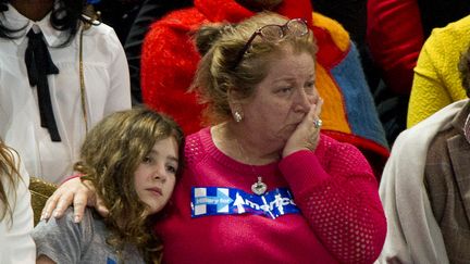 Les supporters de Hillary Clinton pendant la soirée électorale. (RON SACHS / DPA)