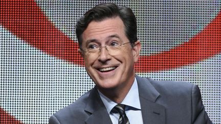 L'animateur et humoriste américain Stephen Colbert sur CBS (11 mai 2017)
 (Richard Shotwell/Invision/AP / SIPA)