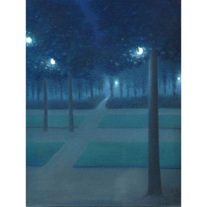 William Degouve de Nuncques, "Nocturne au Parc Royal de Bruxelles", 1897, Paris, musée d’Orsay 
 (RMN-Grand Palais (musée d&#039;Orsay) / Hervé Lewandowski)