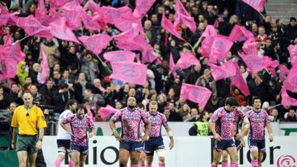 Les joueurs et les supporteurs du Stade Français