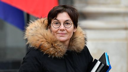 La ministre des Outre-Mer, Annick Girardin, le 23 janvier 2019 à l'Elysée. (MAXPPP)