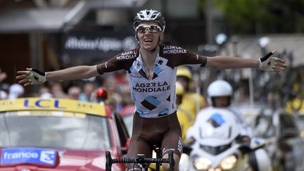 Romain Bardet a remporté une superbe victoire à Pra-Loup (ERIC FEFERBERG / AFP)