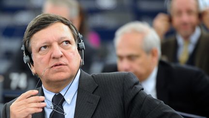 Le pr&eacute;sident de la Commission europ&eacute;enne, Jos&eacute; Manuel Barroso, le 15 novembre &agrave; Strasbourg. (PATRICK HERTZOG / AFP)