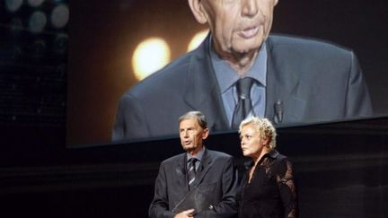 Etienne Mougeotte, directeur de la rédaction du Figaro (FRED DUFOUR / AFP)