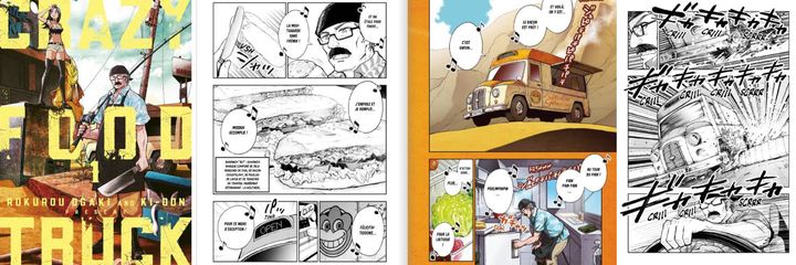 Crazy food truck (© Rokurou Ogaki / SHINCHOSHA Publishing Co., Ltd. / Ki-oon)