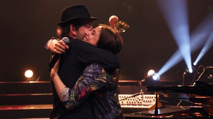 Izïa et Arthur Higelin, le 18 avril 2019 au Printemps de Bourges.&nbsp; (GUILLAUME SOUVANT / AFP)