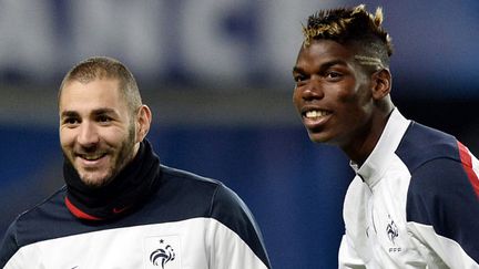 Les deux joueurs français Karim Benzema et Paul Pogba