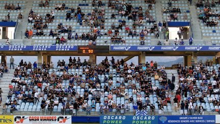 Plus de 6 000 spectateurs étaient rassemblées à Furiani pour Bastia-Boulogne-sur-Mer (XAVIER GRIMALDI / MAXPPP)