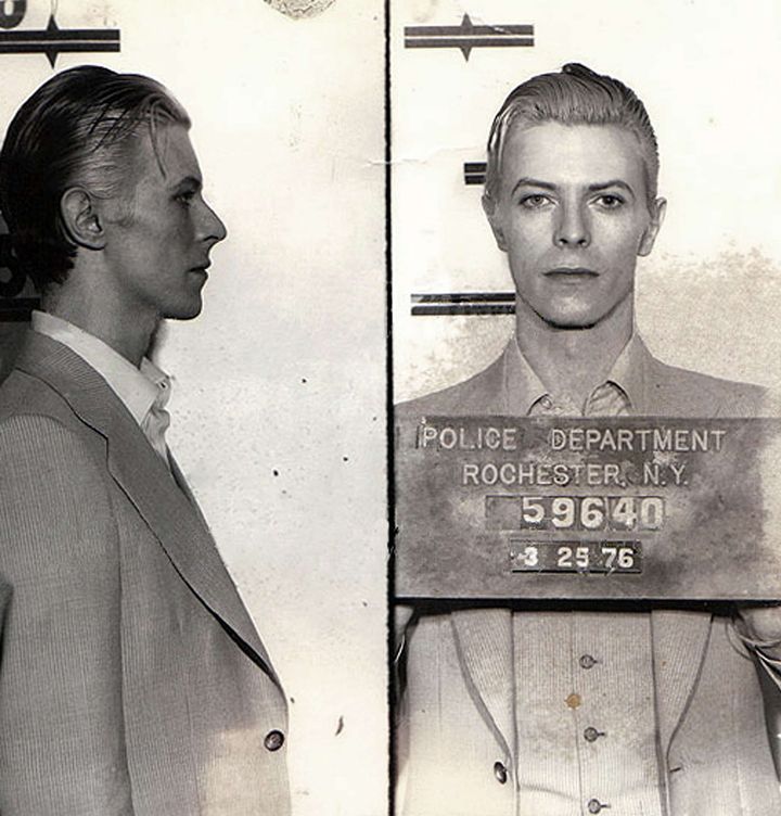 "Mug shot" de David Bowie, en 1976. (WENN/SIPA / SIPA USA)