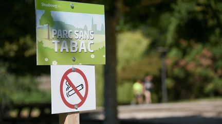 Le Conseil de Paris a acté, ce mardi, l'expérimentation de l'interdiction du tabac dans quatre parcs de la capitale. Photo d'illustration. (SEBASTIEN BOZON / AFP)