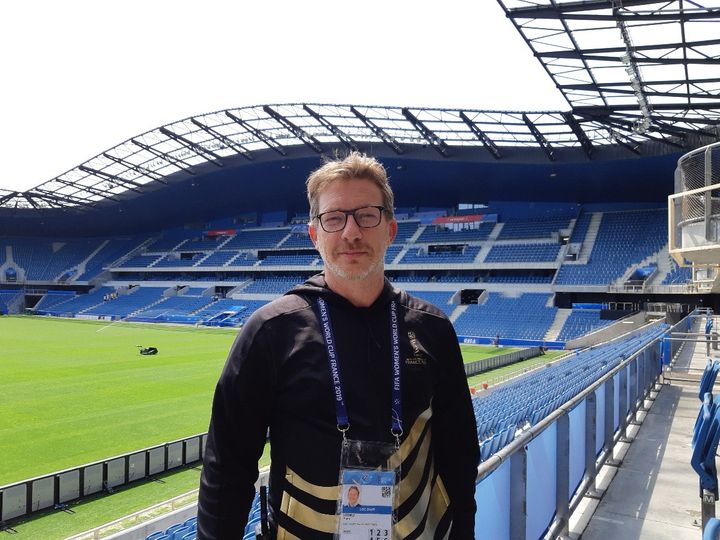 Yann Ledru, le directeurdu site Fifa du Havre. (CÉCILIA ARBONA / RADIO FRANCE)