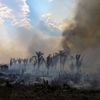 Une zone brûlée dans la forêt amazonienne à Apui (Brésil), le 21 septembre 2022. (MICHAEL DANTAS / AFP)