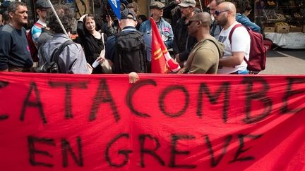 Manifestation des agents des Catacombes de Paris en grève (2018)
 (Jean Batpiste POIAGHI / CrowdSpark)