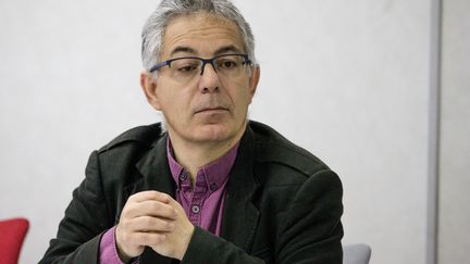 Luc Farré,&nbsp;secrétaire général de l'UNSA Fonctionnaires, en mai 2018.&nbsp; (AURELIEN MORISSARD / MAXPPP)