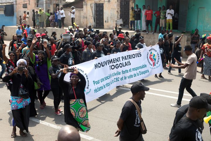 Manifestation anti-Gnassingbé le 20 juin 2018 à Lomé, capitale du Togo (YANICK FOLLY / AFP)