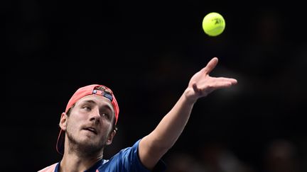 Lucas Pouille est sur une bonne dynamique après sa finale à Marseille (MIGUEL MEDINA / AFP)