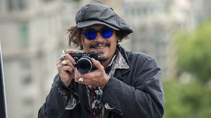 L'acteur américain Johnny Depp pour la présentation de son film "Minamata" au festival de films BCN à Barcelone en Espagne, en avril 2021 (JORDI VIDAL / WIREIMAGE)