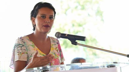 Najat Vallaud-Belkacem le 27 août 2016 à Sadirac (MEHDI FEDOUACH / AFP)