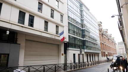 An entrance to the Stanislas establishment, January 17, 2024, in Paris.  (JEAN-BAPTISTE QUENTIN / LE PARISIEN / MAXPPP)