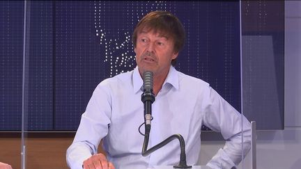 Nicolas Hulot, ancien ministre la Transition écologique, était l'invité du 8h30 franceinfo le 30 juin 2021. (FRANCEINFO / RADIOFRANCE)