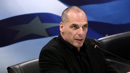 Yanis Varoufakis, ancien ministre des Finances grec, &agrave; Ath&egrave;nes, le 6 juillet 2015. (NICK PALEOLOGOS / SOOC / AFP)