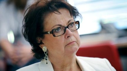 Christine Boutin, candidate du Parti démocrate-chrétien (PHILIPPE MERLE / AFP)