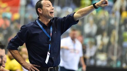 L'entraîneur de l'équipe de handball de Montpellier, Patrice Canayer (UWE ANSPACH / DPA)