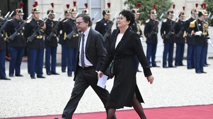 Marie-Claire Martel arrive au palais de l'Elysée, le 14 mai 2017, à Paris. (STEPHANE DE SAKUTIN / AFP)