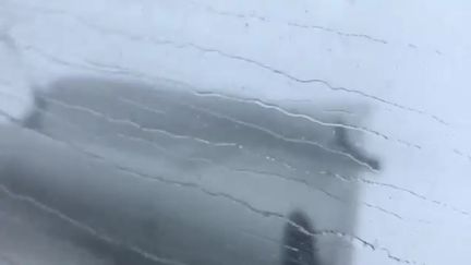 Irma filmé par un chasseur d'ouragans en avion