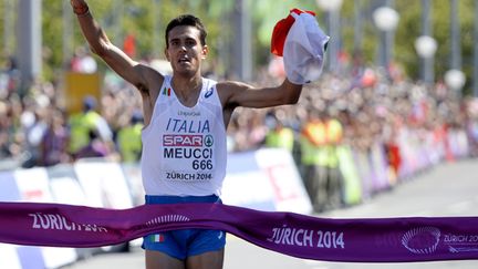 L'Italien Daniele Meucci remporte le marathon des championnats d'Europe (OLIVIER MORIN / AFP)