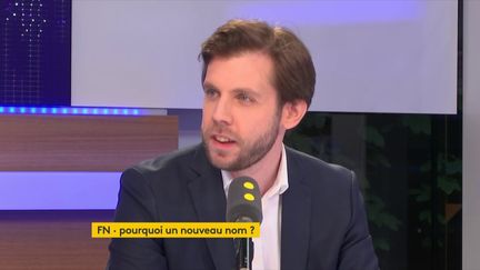 Damien Lempereur, porte-parole de Debout la France, était l'invité de "tout est politique" vendredi 1er juin sur franceinfo. (FRANCEINFO / RADIOFRANCE)