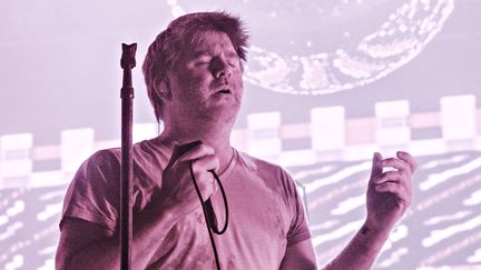 James Murphy de LCD Soundsystem sur scène.
 (Amy Harris/AP/SIPA)