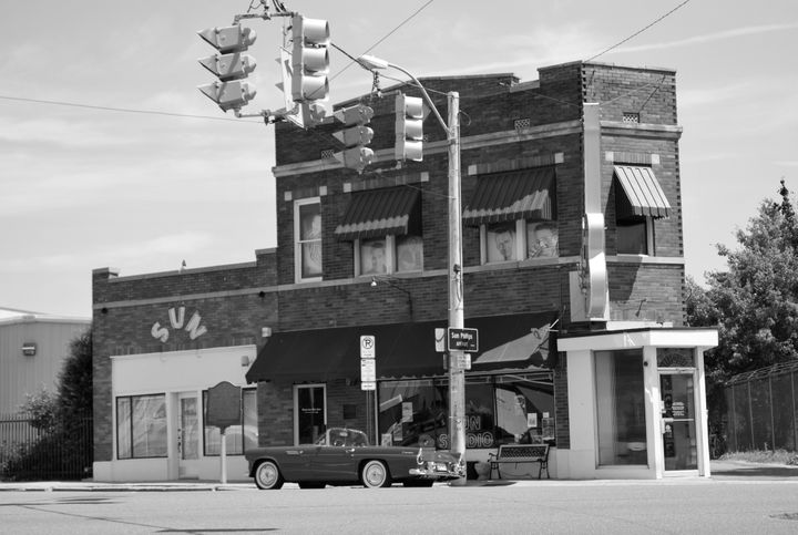 Le studio Sun à Memphis Tenessee où enregistrèrent Elvis Presley, Johnny Cash ou Jerry Lee Lewis
 (François Bombard)