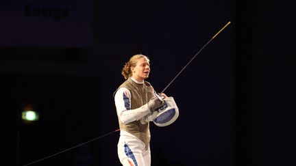 L'escrimeuse tricolore Astrid Guyart, fleuret en main (MICHAL FLUDRA / NURPHOTO)