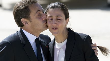 INGRID BETANCOURT (2008) Il s'&eacute;tait engag&eacute; pendant sa campagne pr&eacute;sidentielle &agrave; prendre la d&eacute;fense des femmes, Nicolas Sarkozy r&eacute;ussi &agrave; lib&eacute;rer la franco-colombienne Ingrid Betancourt des mains des FARC apr&egrave;s 6 ans et demi de d&eacute;tention. (PHILIPPE WOJAZER / REUTERS)