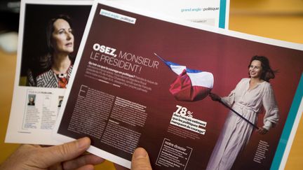 S&eacute;gol&egrave;ne Royal a donn&eacute; une interview intitul&eacute;e "Osez, monsieur le pr&eacute;sident !" au "Parisien magazine" du vendredi 25 octobre 2013. (JOEL SAGET / AFP)