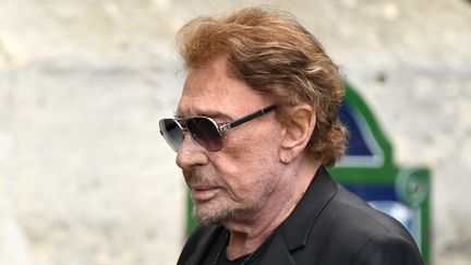 Johnny Hallyday, le 1er septembre 2017 à Paris. (ERIC FEFERBERG / AFP)