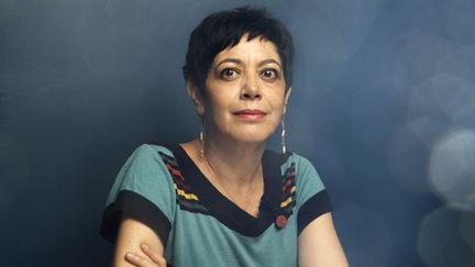 Portrait de Valérie Zenatti à Paris, le 26 novembre 2023. (PATRICE NORMAND)