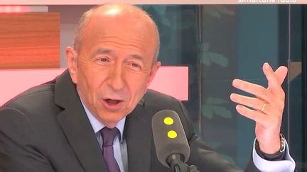 Gérard Collomb, le ministre de l'Intérieur, était l'invité de franceinfo. (FRANCEINFO)