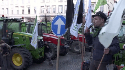 Colère des agriculteurs : 1 300 tracteurs à Bruxelles, en marge d'un sommet européen (France 2)