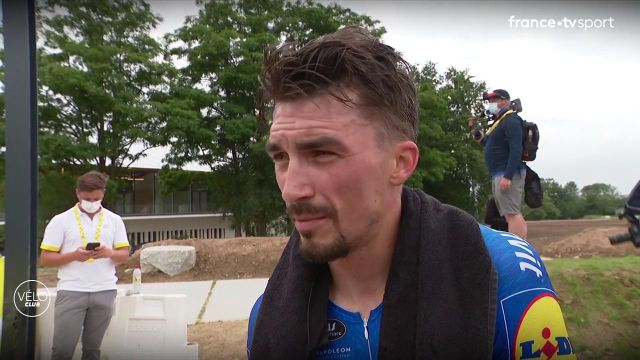 Julian Alaphilippe n'était pas dans un grand jour mais il a limité la casse et pointe à 48 secondes de Mathieu van der Poel au classement général.