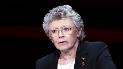 Françoise Barré-Sinoussi, présidente du Sidaction, à Paris le 5 mars 2018. (VINCENT ISORE / MAXPPP)