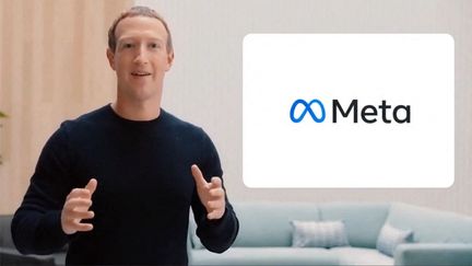 Mark Zuckerberg lors de l'annonce du nouveau nom de Facebook, Meta, le 28 octobre 2021, aux Etats-Unis. (EYEPRESS NEWS / AFP)