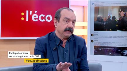 Invité de Stéphane Dépinoy dans ":l'éco", Philippe Martinez, secrétaire général de la CGT, est venu parler des chiffres du chômage ainsi que de la négociation autour du bonus-malus pour les entreprises qui abusent des contrats courts.