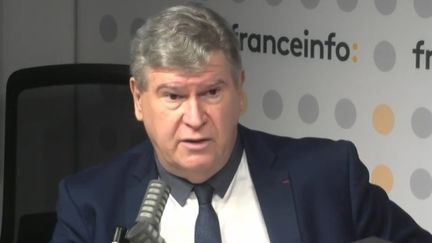 Le docteur François Blanchecotte, président du Syndicat national des biologistes médicaux, sur franceinfo le 7 octobre 2021 (FRANCEINFO / RADIO FRANCE)