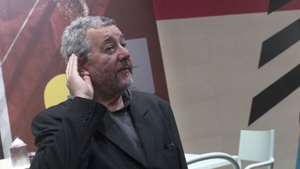 Le designer français Philippe Starck, le 4 avril 2017, au 56e Salon international du meuble de Milan (Italie). (MIGUEL MEDINA / AFP)